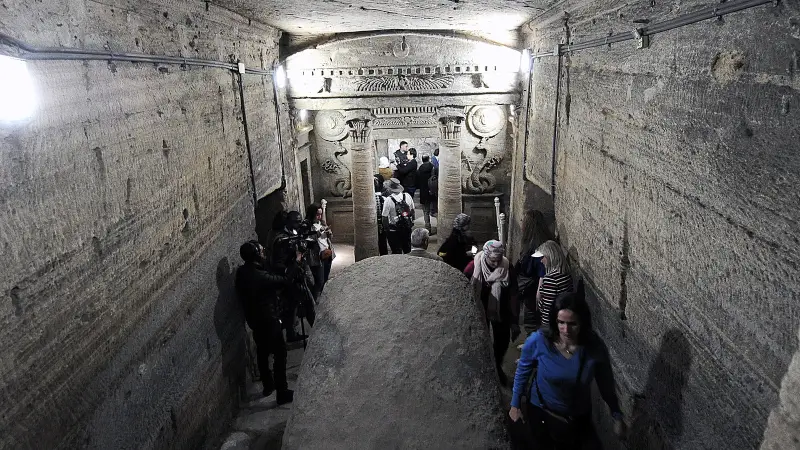 THE TOMBS OF KOM EL-SHOQAFA